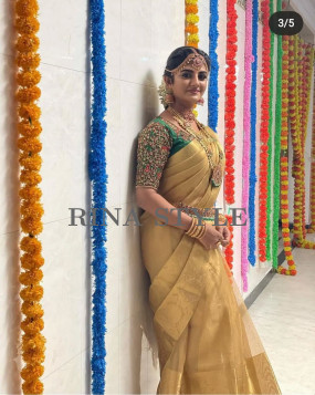 Celebrity Banarasi Semi Silk Saree
