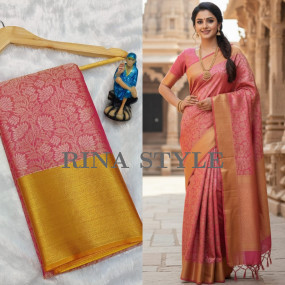 Nita Ambani Inspired Kanchipuram Tissue Saree