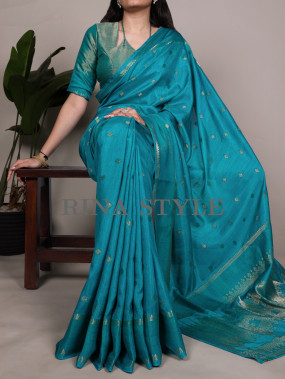 Elegant Roop Silk Saree with Exquisite Zari Weaving Work