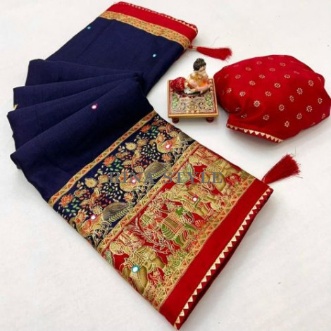 Soft Pashmina Silk Printed Saree