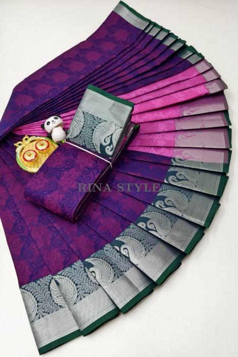 Embossed Art Silk Sarees