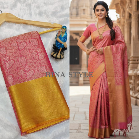 Nita Ambani Inspired Kanchipuram Tissue Saree