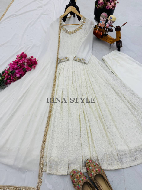 Premium Fox Georgette Gown Set