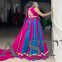 Rayon Wth Printed Silk Lehenga