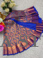 Royal Dharmavaram Korvai Silk Saree with Pink Copper Jari Pallu