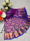Royal Dharmavaram Korvai Silk Saree with Pink Copper Jari Pallu