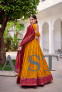 Timeless Bandhej Elegance in Tasar Silk