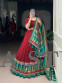Festive Tasar Silk Lehenga  with Intricate Gamthi & Mirror Work