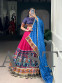 Festive Tasar Silk Lehenga  with Intricate Gamthi & Mirror Work