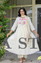 Elegant Cotton Embroidered Anarkali