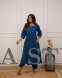 Elegant Teal Blue Cotton Kurti Pant Set with Hand Tagai & Embroidery Detailing
